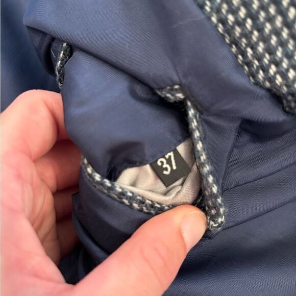 Witty Brothers Vintage Blue/White Plaid Tweed Blazer Suit Jacket - Picture 8 of 8